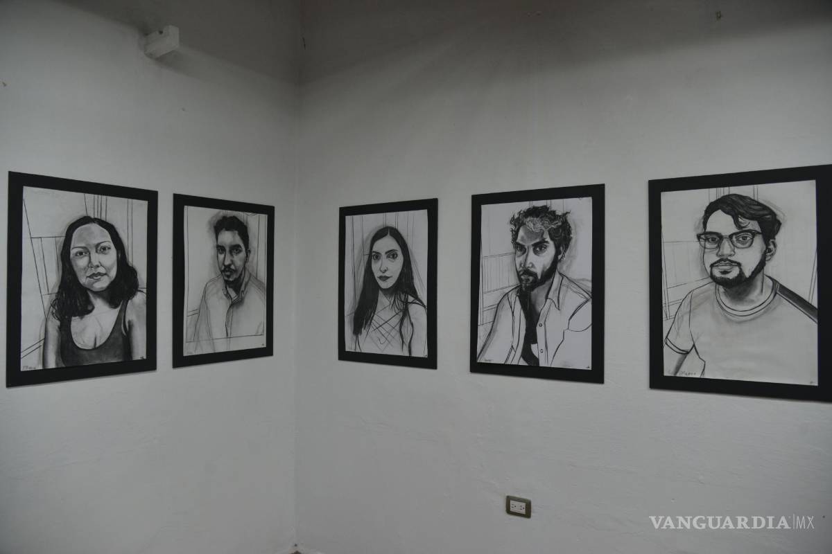 $!Saltillo, Coah. Mex. 23 de febrero del 2023 Inauguración de expo Once Retratos Sucintos, de Amber Kappes, en la galeria de Casa La Besana