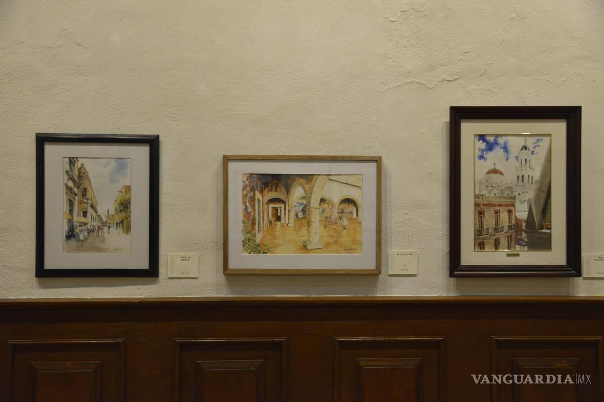 $!Saltillo, Coah. Mex. 14 de marzo del 2023 Inauguración de las Expos El Maestro, de Otilio Peña y Los Discípulos, de Daniel Canales, Josue de la Peña y María Esquivel, en el Centro Cultural Vito Alessio Robles