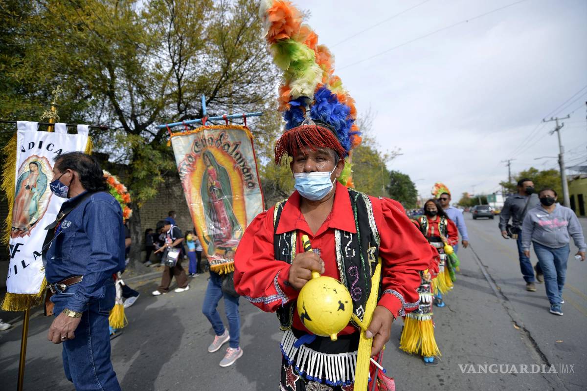Participan al menos 2 mil saltillenses en peregrinación obrera al Santuario de Guadalupe