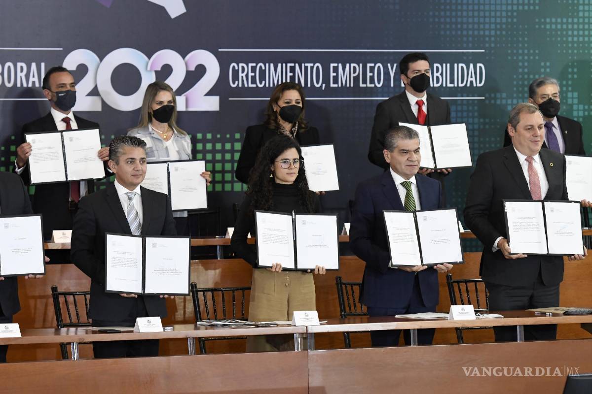 Firman sectores Pacto Laboral Coahuila 2022; busca que relaciones sean más eficientes