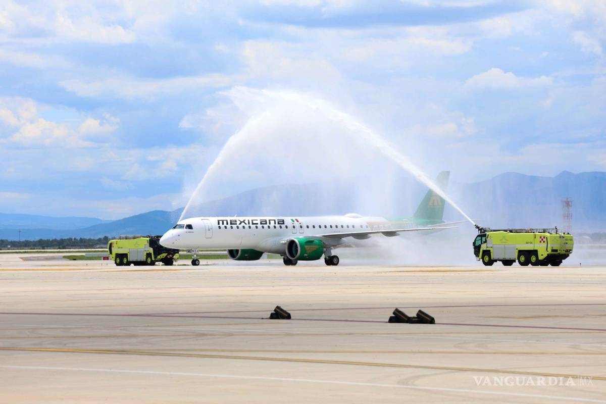 $!Esta es la primera de 20 unidades que Mexicana recibirá para reforzar su presencia en el mercado nacional.