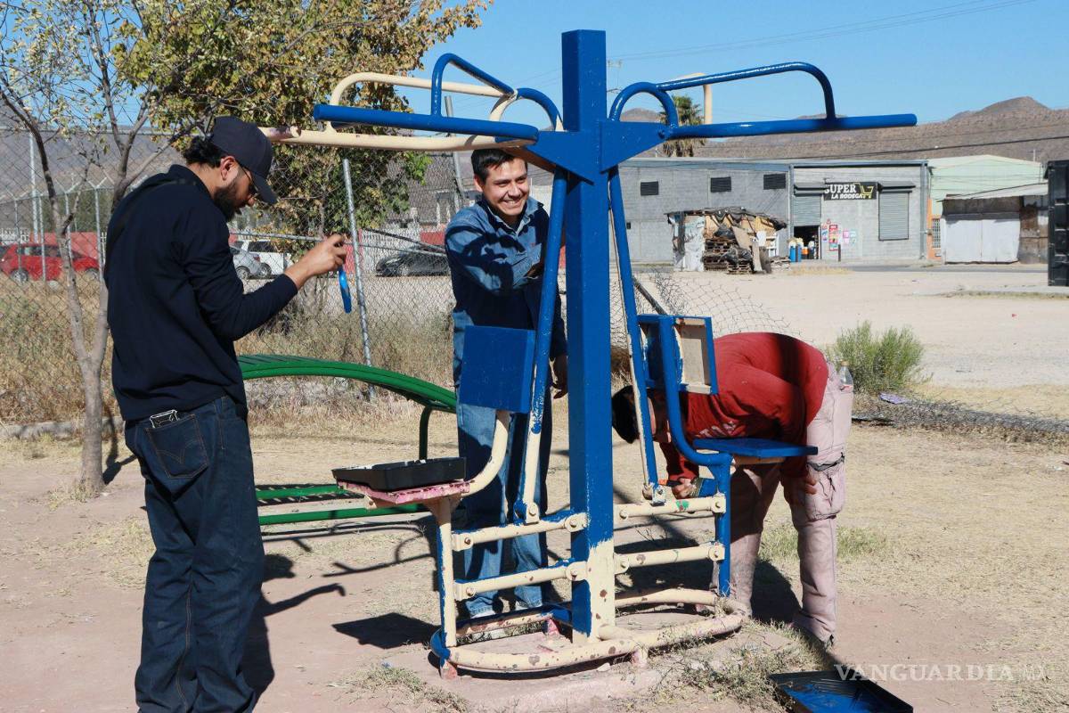 $!En la jornada se aplicaron 70 litros de pintura y se restauraron áreas de convivencia. FOTO: CORTESÍA