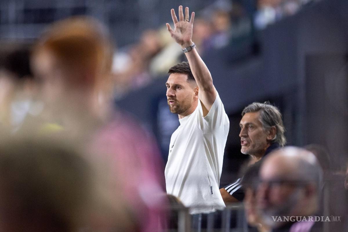 $!Lionel Messi vivió desde la tribuna el duelo de la “Concachampions”.