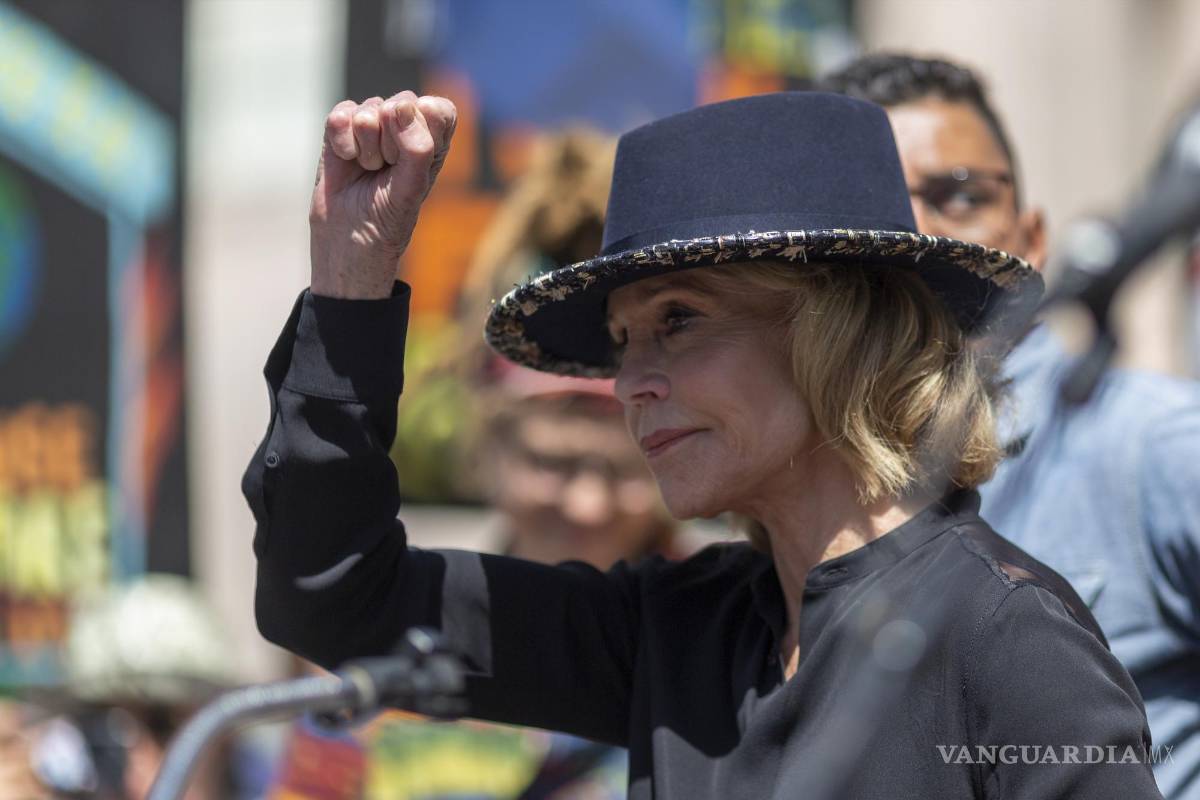 $!Jane Fonda en una imagen de archivo en el Festival de Cannes de 2018. EFE/EPA/IAN LANGSDON