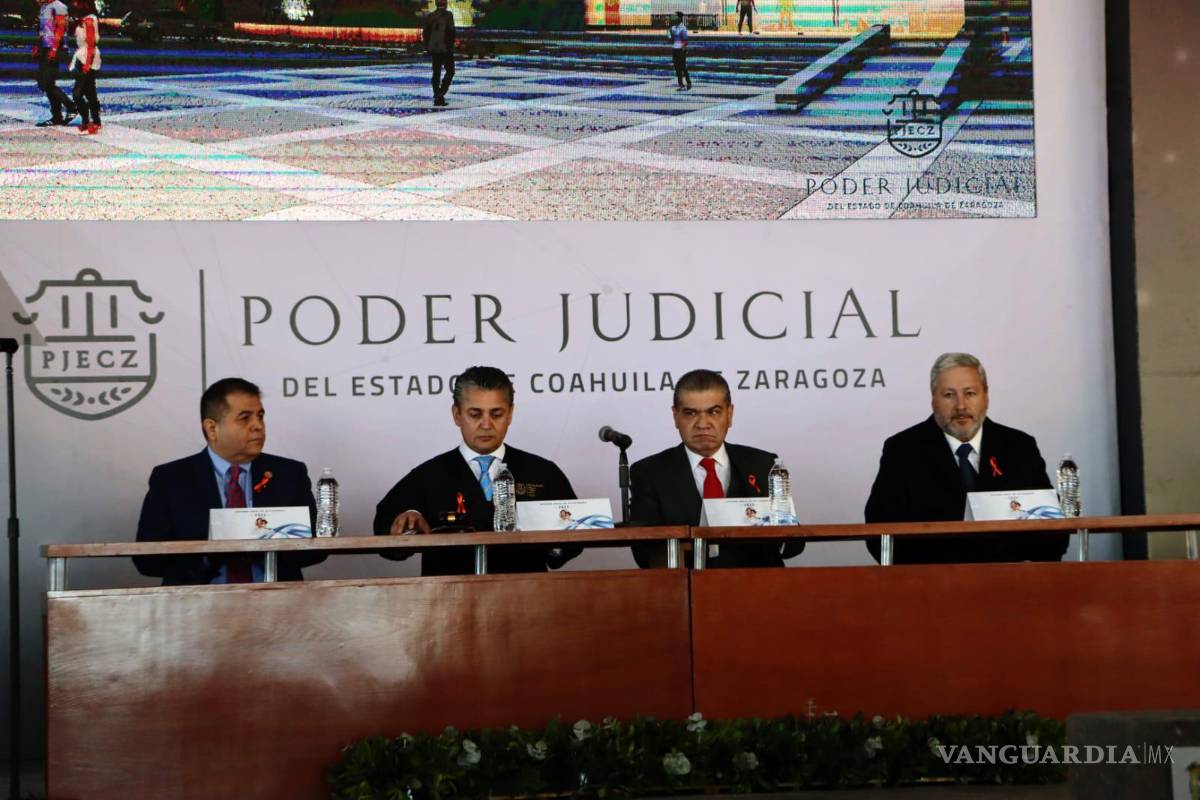 $!Miguel Mery dio su informe de actividades como titular del Poder Judicial estatal.