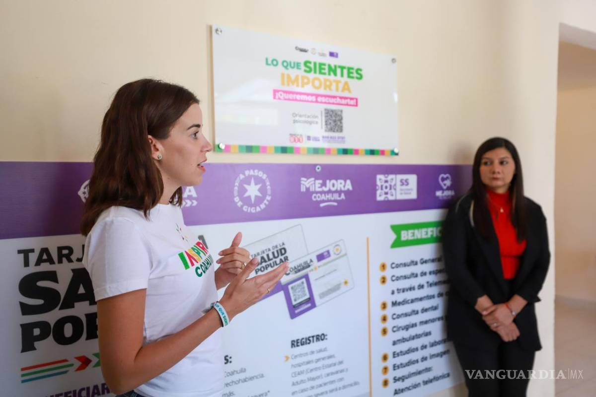 $!El programa pertenece al gran programa de salud mental, destacó Paola Rodríguez López, presidenta honoraria de Inspira Coahuila.