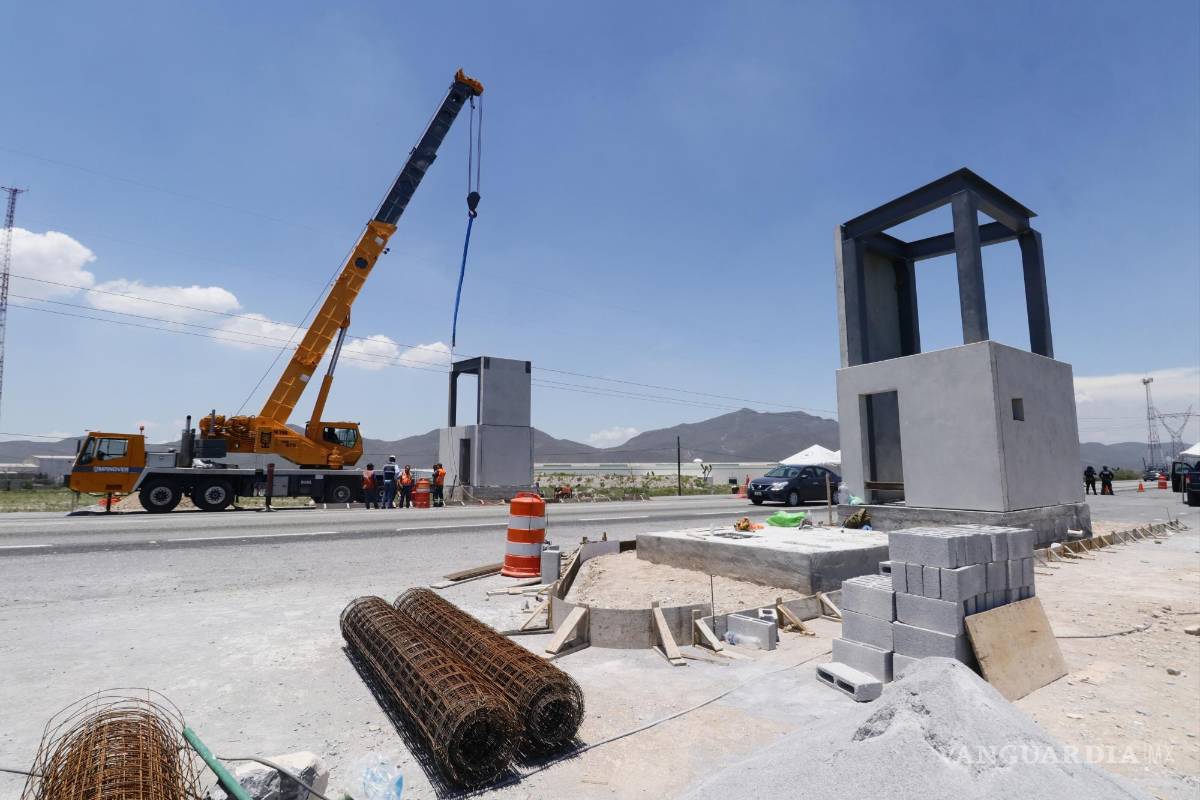 Construcción de arco de seguridad en Ramos Arizpe registra cerca del 35 por ciento de avance