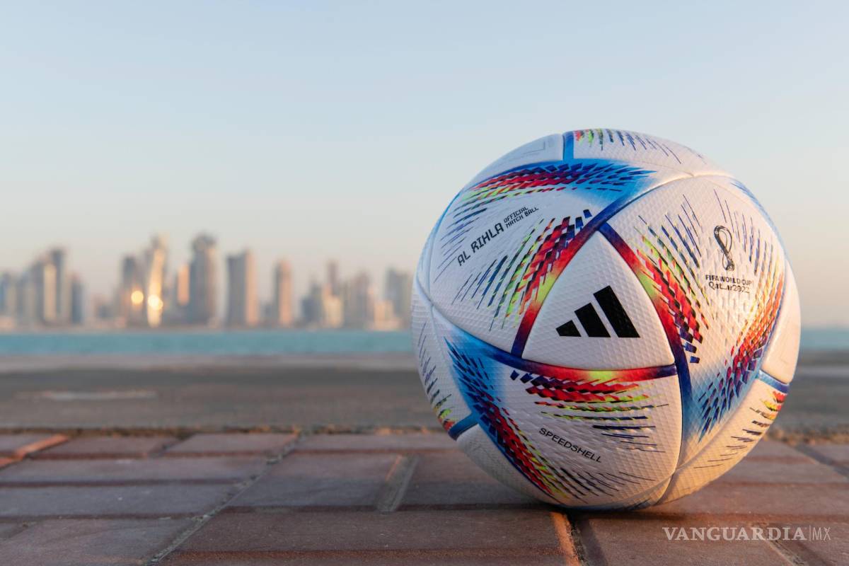 $!el balón oficial de la Copa Mundial de la FIFA Qatar 2022. Al Rihla significa “el viaje” en árabe.