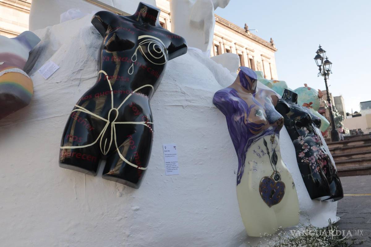 Realizan ‘Antimonumenta’ para denunciar la violencia de género en el 8M