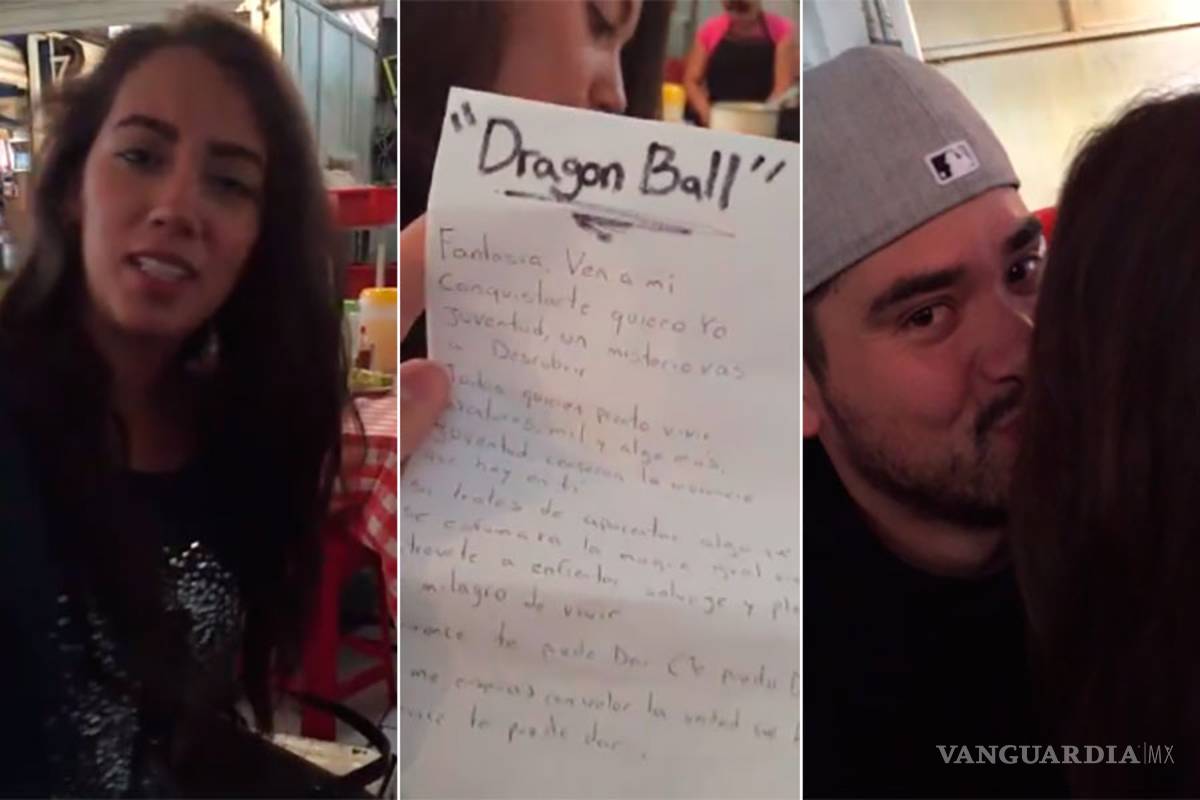 Se gana a su novia con un poema... que es una canción de Dragon Ball