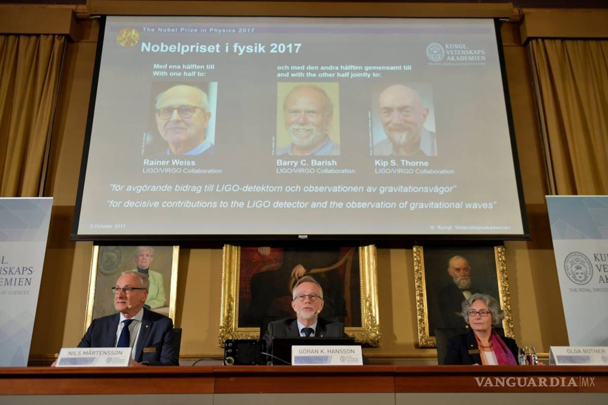 Otorgan Nobel de Física a la detección de las ondas gravitacionales