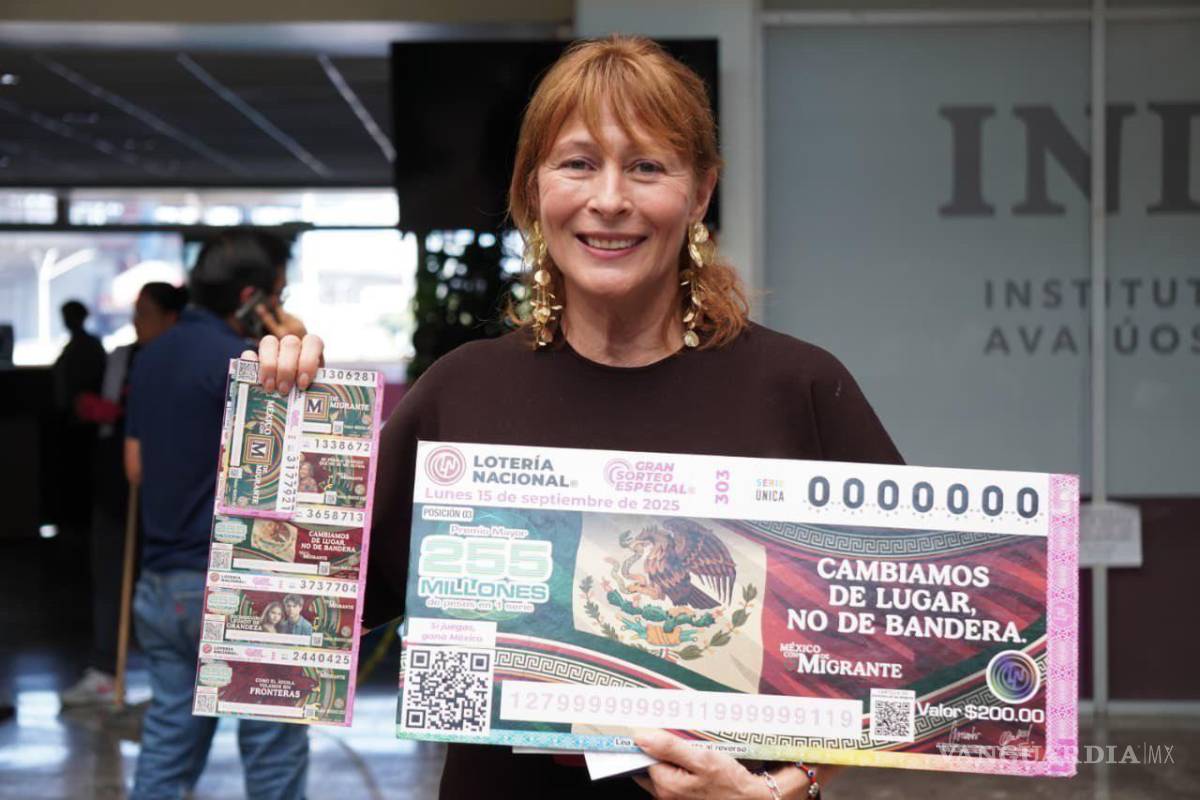 $!Presentan en Nuevo León el sorteo de Lotería Nacional ‘México con M de Migrante’