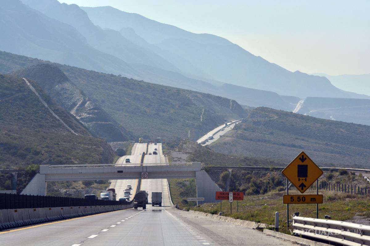 Aforo de camiones de carga representa más del 50% del flujo total de la autopista Saltillo-Monterrey