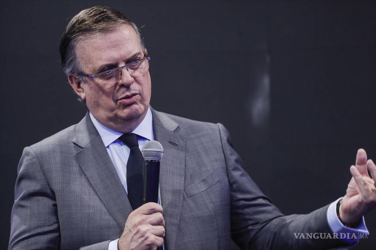 $!El secretario de Economía, Marcelo Ebrard.. La Casa Blanca anuncia que los productos de Canadá y México que las importaciones que cumplan con el T-MEC pueden seguir entrando a Estados Unidos libres de aranceles.