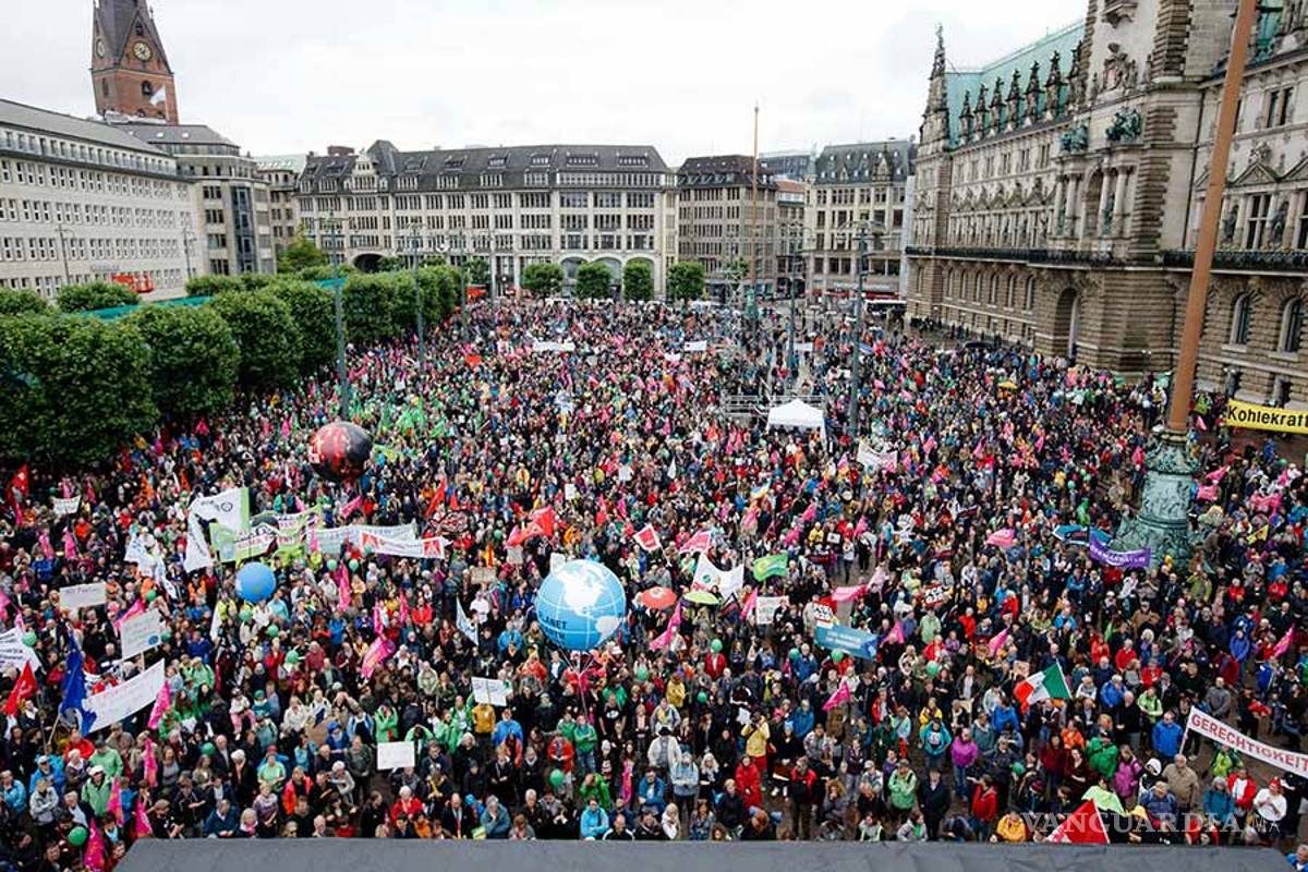 Miles protestan en Alemania previo a cumbre del G20