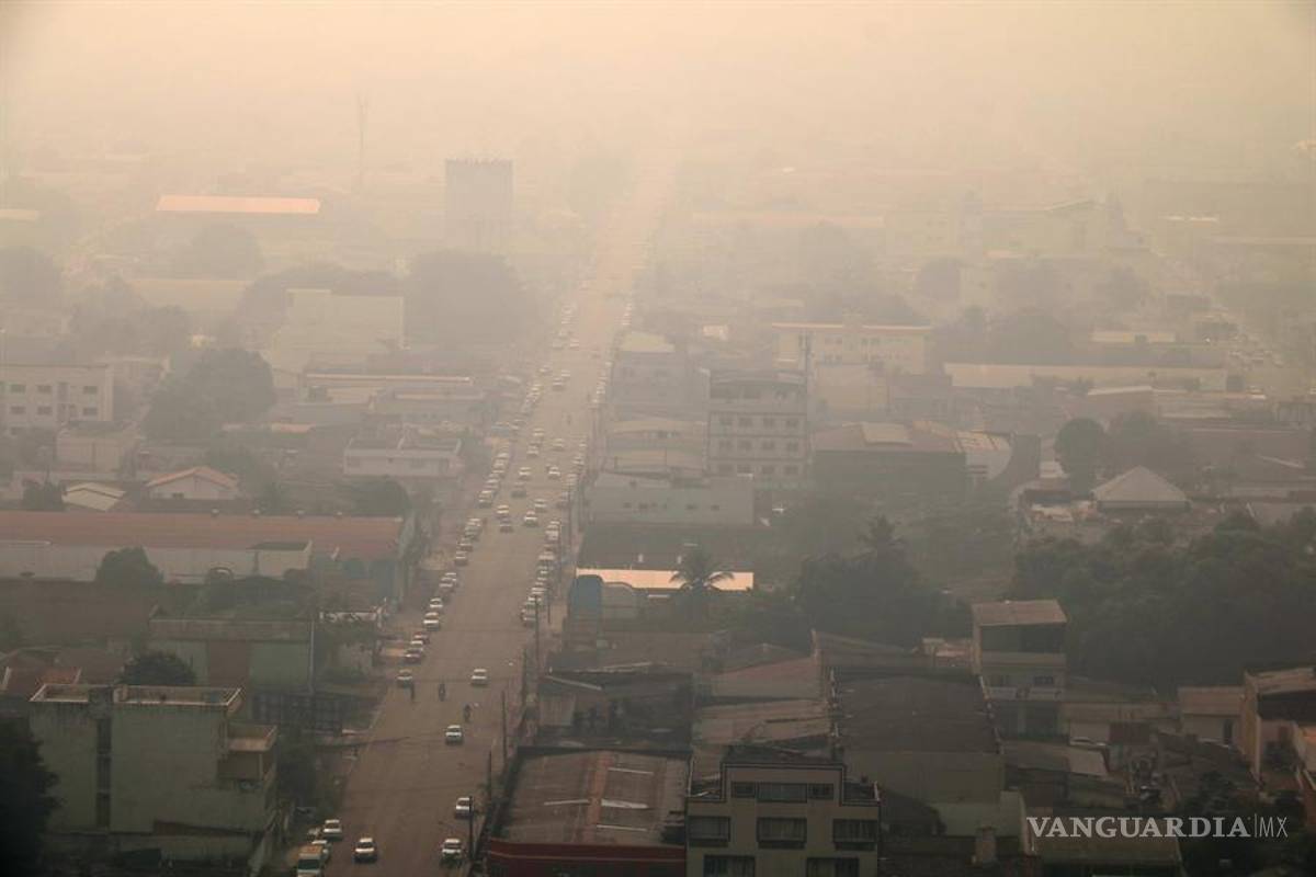 Porto Velho, una de las capitales de la Amazonía brasileña amanece cubierta de humo