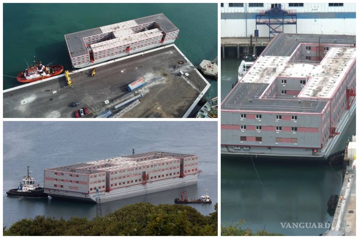 Migrantes vivirán en una “cárcel” flotante en Reino Unido en espera de refugio