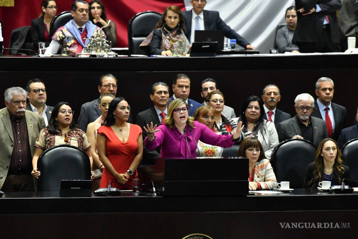 $!Lilia Aguilar Gil, diputada del PT, se manifestó a favor del desafuero de Cuauhtémoc Blanco, diputado de Morena.