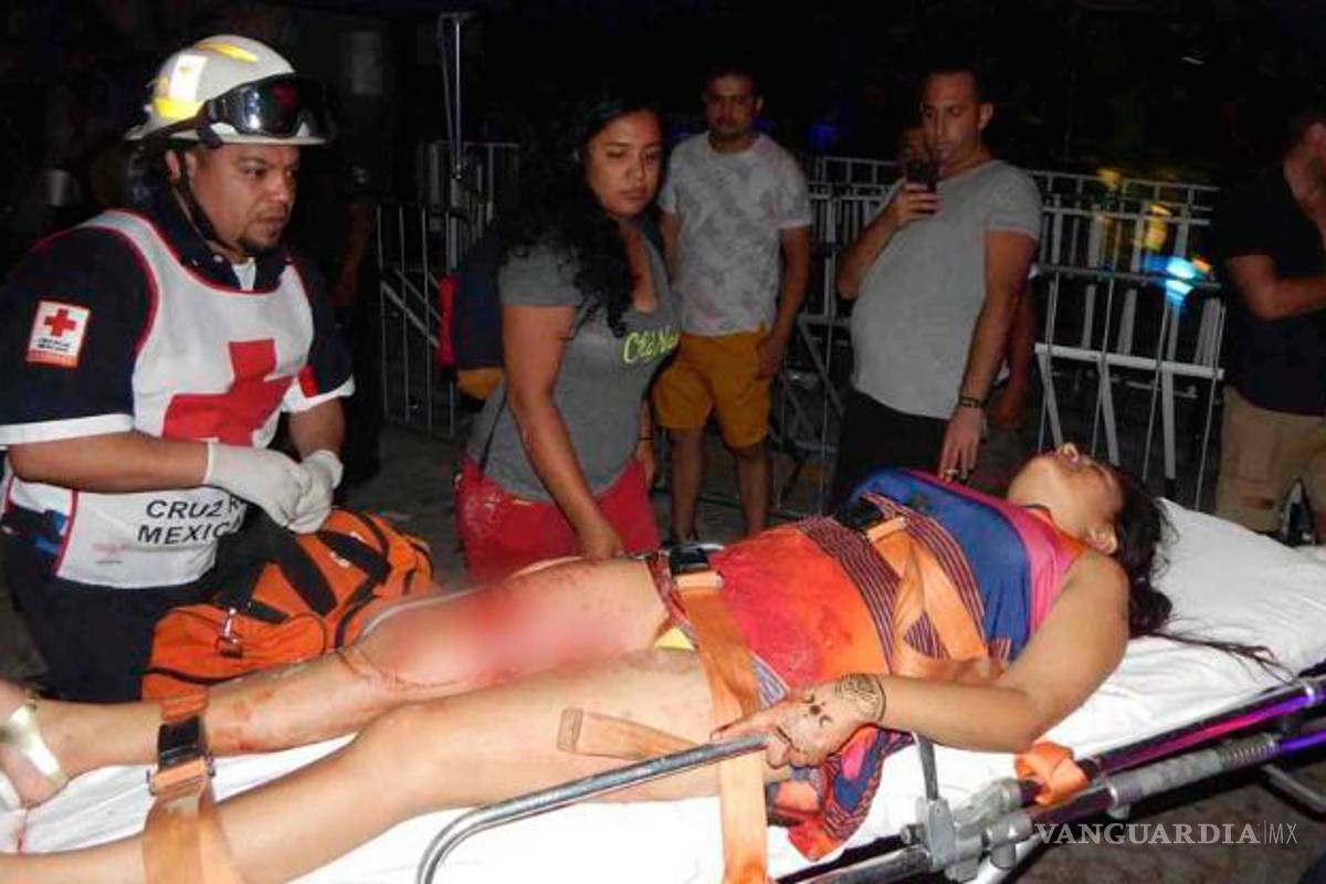 Los nombres de los heridos de Playa del Carmen