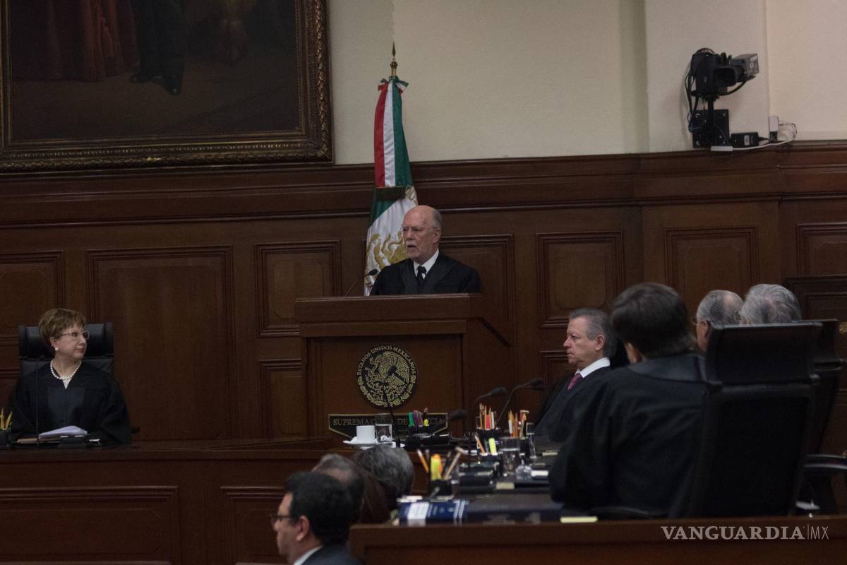 $!Ministro Juan Luis González Alcántara Carrancá (centro)