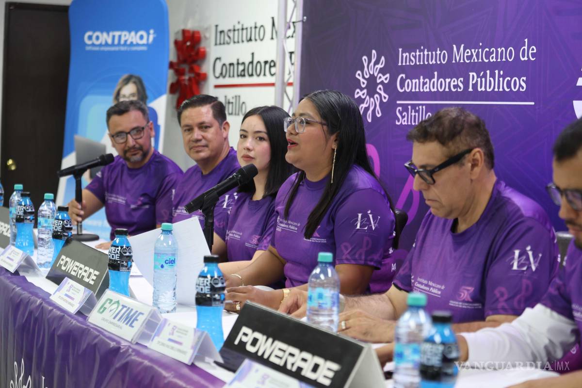 $!La presidenta del Colegio de Contadores Públicos de Saltillo, Leydy Verónica Antonio Hernández, invitó a corredores y familias a participar en la edición 2026.
