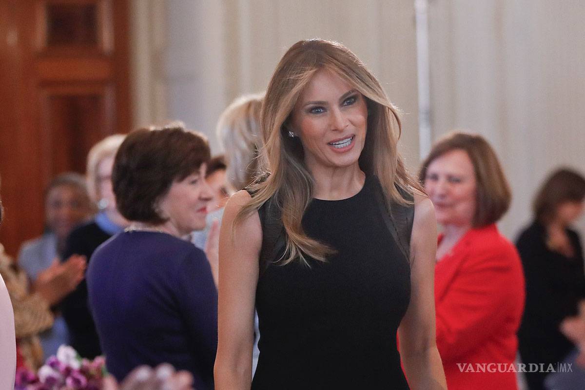 $!Melania Trump al fin reaparece, dirige su primer evento como Primera Dama de los EU