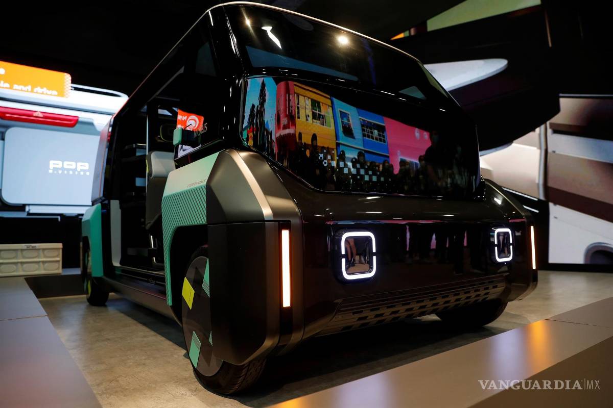 $!Un concepto eléctrico M.Vision 2GO se exhibe en el stand de Hyundai Mobis en el Centro de Convenciones de Las Vegas. EFE/EPA/Caroline Brehman