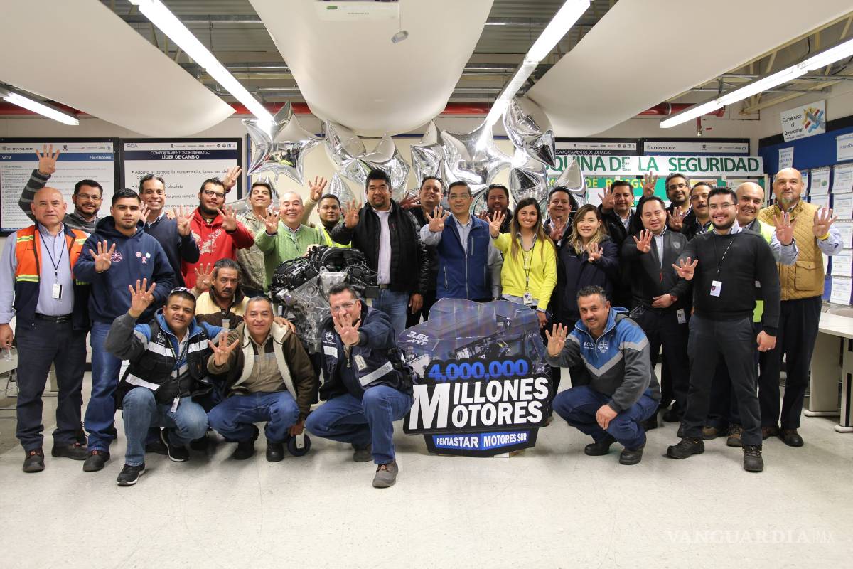 $!Fiat Chrysler produce su motor 4 millones en la planta de Saltillo