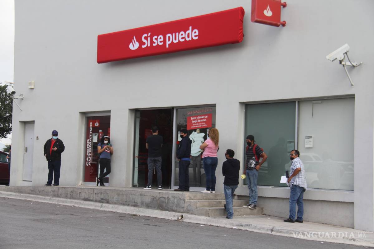 Filas en bancos disminuyen; aunque el riesgo se mantiene