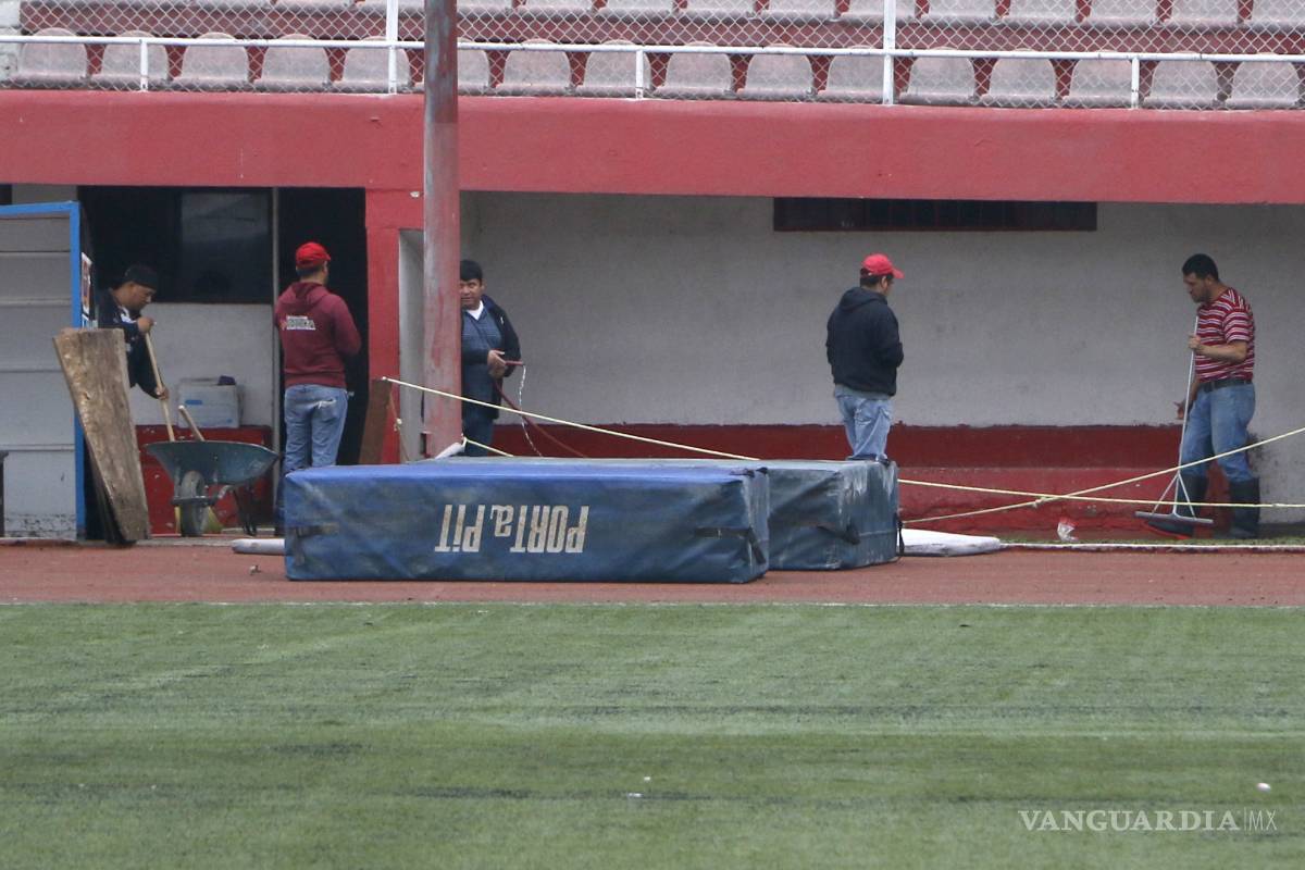 $!Diluvio ‘pegó’ al deporte en Saltillo