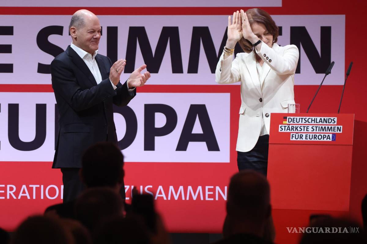 $!El canciller alemán Olaf Scholz (i) y la vicepresidenta del Parlamento Europeo y principal candidata para las elecciones europeas, Katarina Barley (d.) en Berlín.