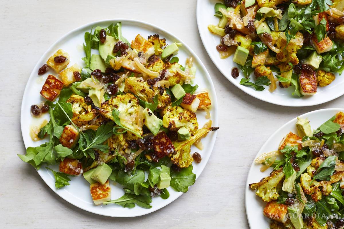 $!Receta 3: Ensalada de coliflor asada con halloumi y limón