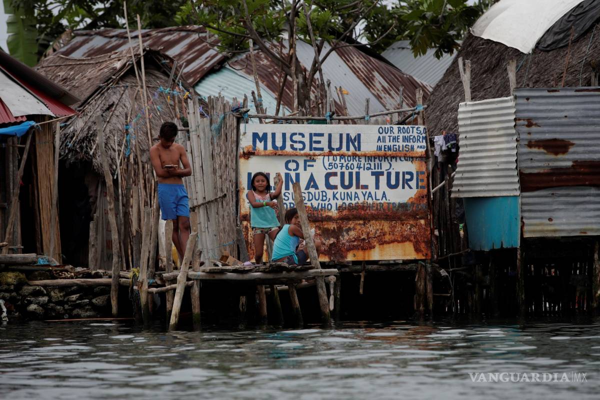 $!Mar se traga el archipiélago de San Blas en el Caribe panameño
