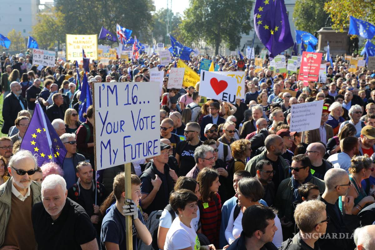 Más de medio millón de personas protestan por el Brexit