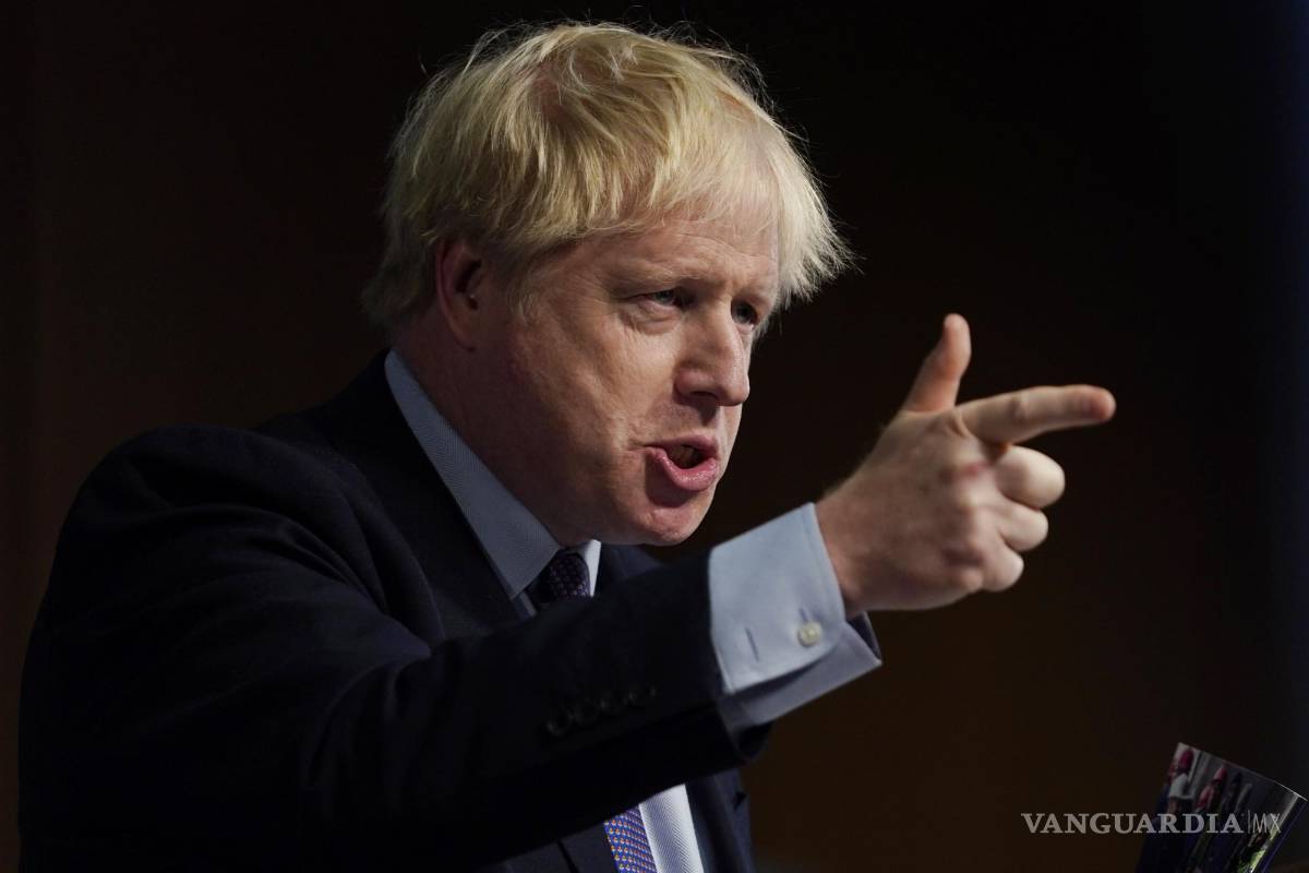 $!El primer ministro británico, Boris Johnson, anuncia el manifiesto del partido conservador, en Telford, West Midlands, Gran Bretaña, el 24 de noviembre de 2019.