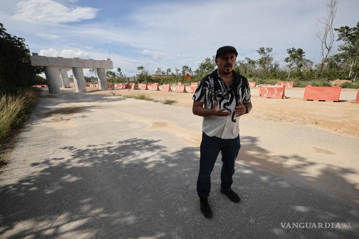 $!El Tren Maya ha causado un ecocidio en la selva húmeda, donde ha arrasado unos 10 millones de árboles, advirtieron a EFE activistas medioambientales.