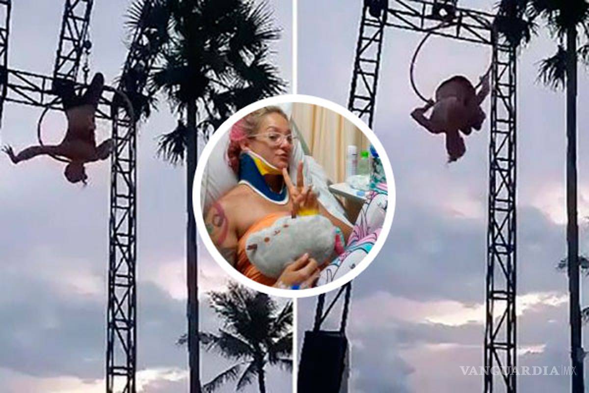 Chica acróbata se rompe el cuello tras brutal caída, sobrevivió (video)