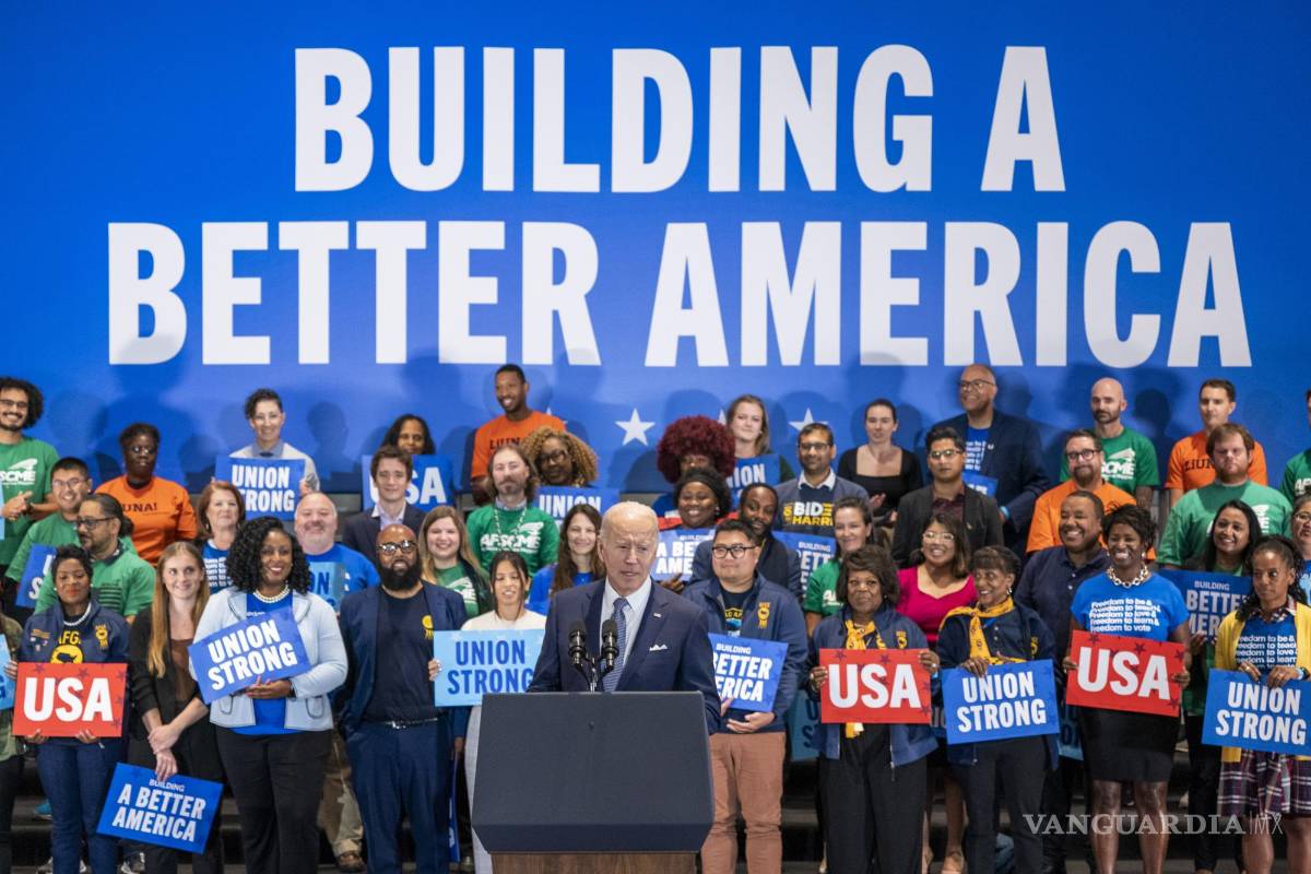 $!Joe Biden estaba dando un discurso en la Asociación Nacional de Educación, el sindicato de maestros más grande del país