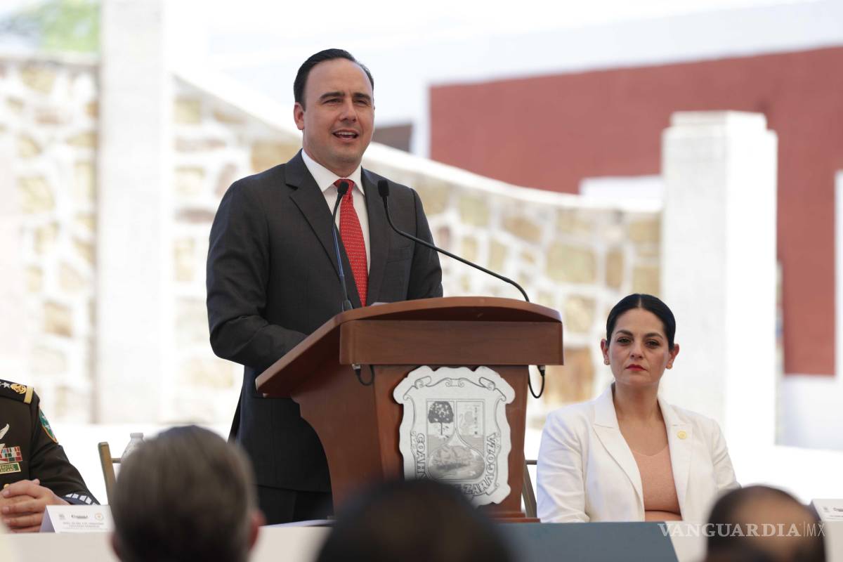 $!Autoridades de los tres poderes del estado y representantes del Ejército Mexicano participaron en el acto cívico realizado en Ramos Arizpe.