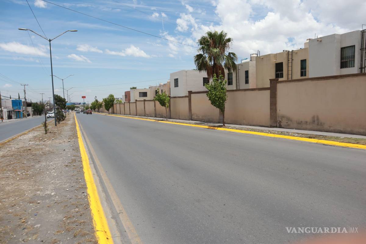 $!En el bulevar Mirasierra se pintaron cunetas como medida de prevención para proteger a peatones y automovilistas del oriente de la ciudad.