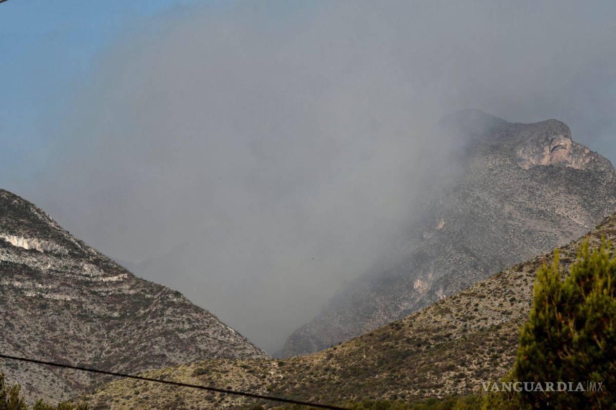 $!Aspectos del incendio en el Cañón de San Lorenzo.