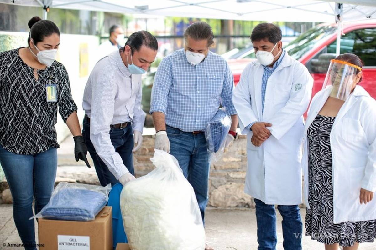 Legisladores de Coahuila reparten insumos en hospitales, en prevención de COVID-19