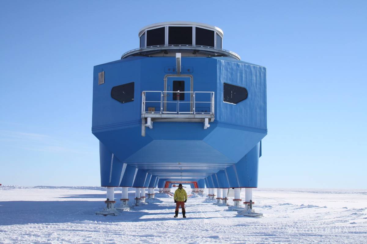 Halley VI, una estación científica británica que recopila mediciones del clima, el ozono y la temperatura en el espacio