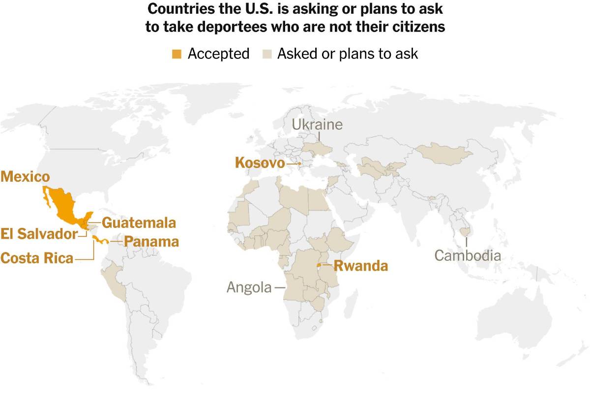 $!Donald Trump y el arte de negociar deportaciones a terceros países