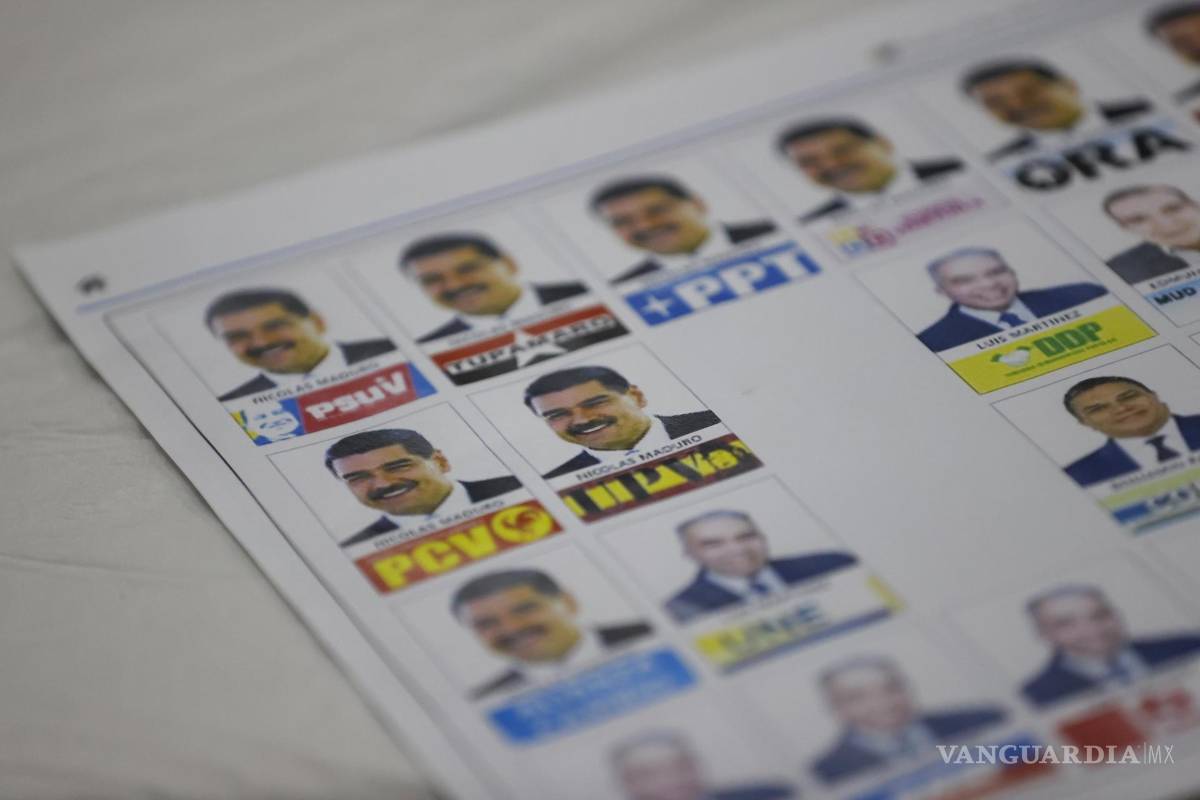 $!Una boleta de votación de las próximas elecciones en Venezuela.