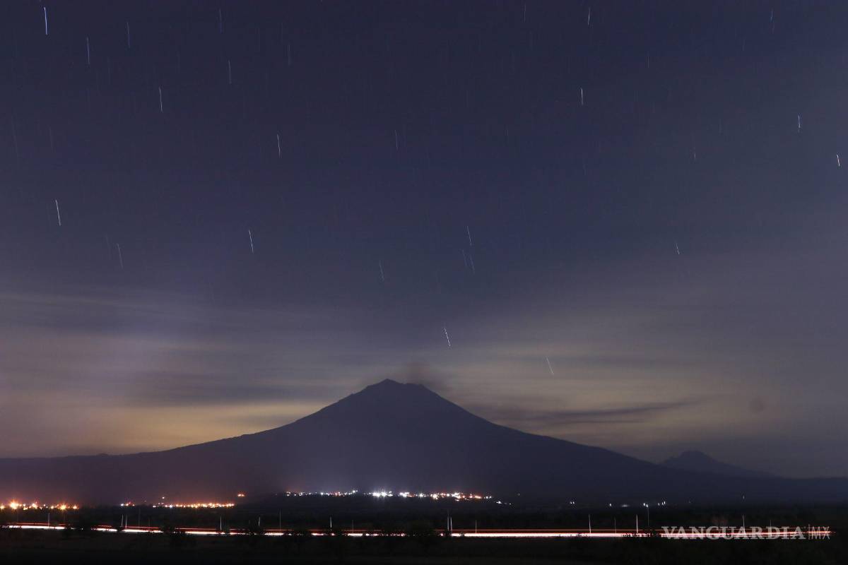 Asombrosas imágenes de la actividad del volcán Popocatépetl