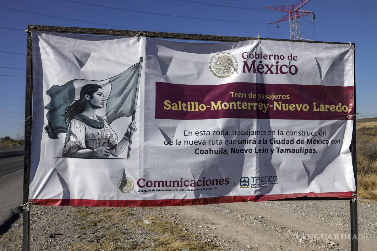 $!Inicia construcción del tren de pasajeros Saltillo-Monterrey; trabajan tramo de 15 km en Derramadero