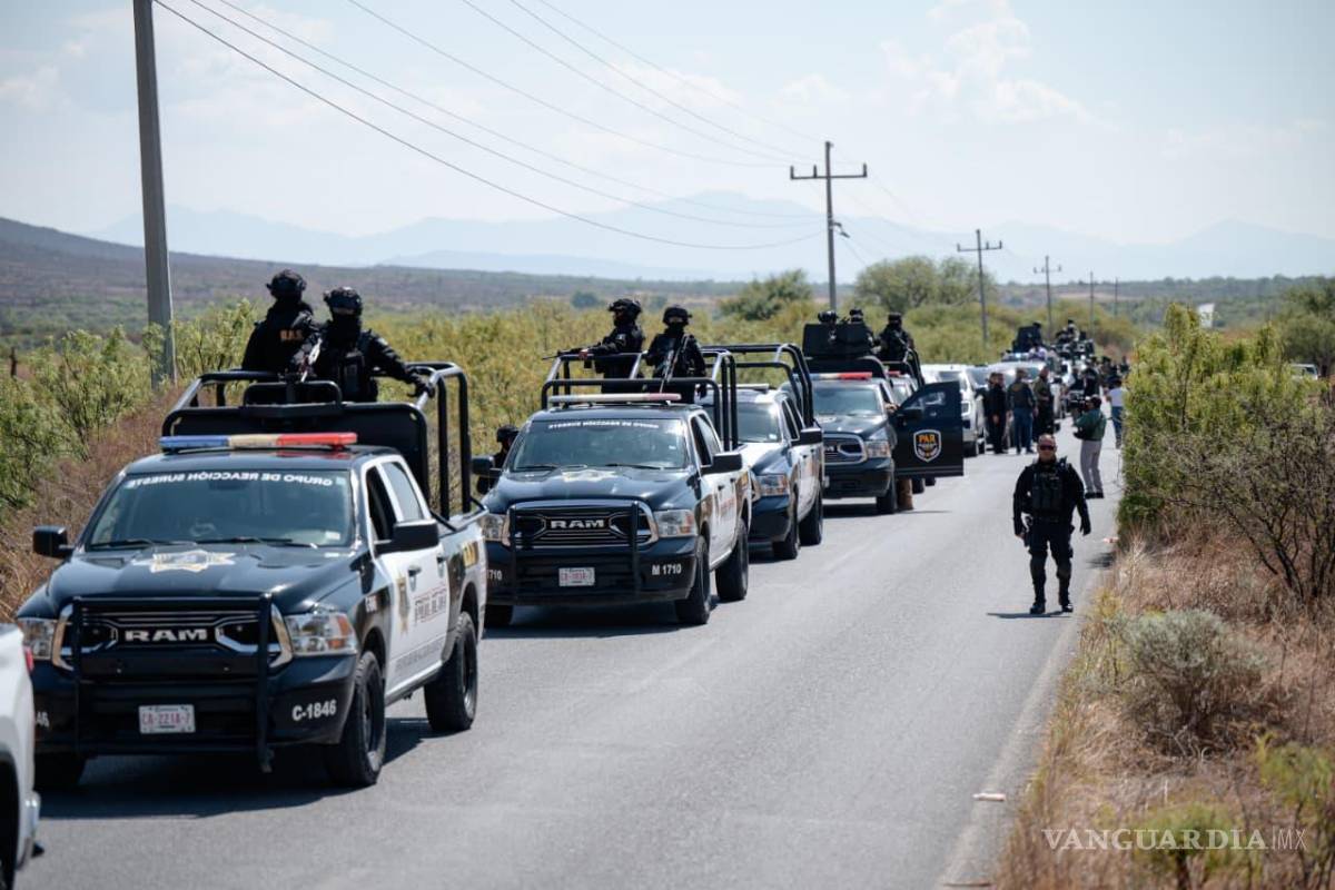 $!Elementos de los tres niveles de gobierno participaron en el despliegue de seguridad.