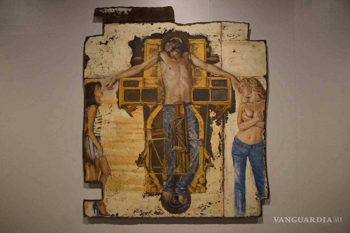 $!Obra del pintor Rafael Cauduro expuesta actualmente en el Colegio de San Ildefonso con la exposición “Un Cauduro es un Cauduro (es un Cauduro)”.