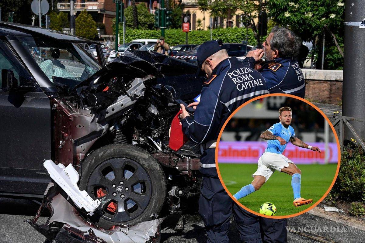 Immobile sufre accidente automovilístico en Roma